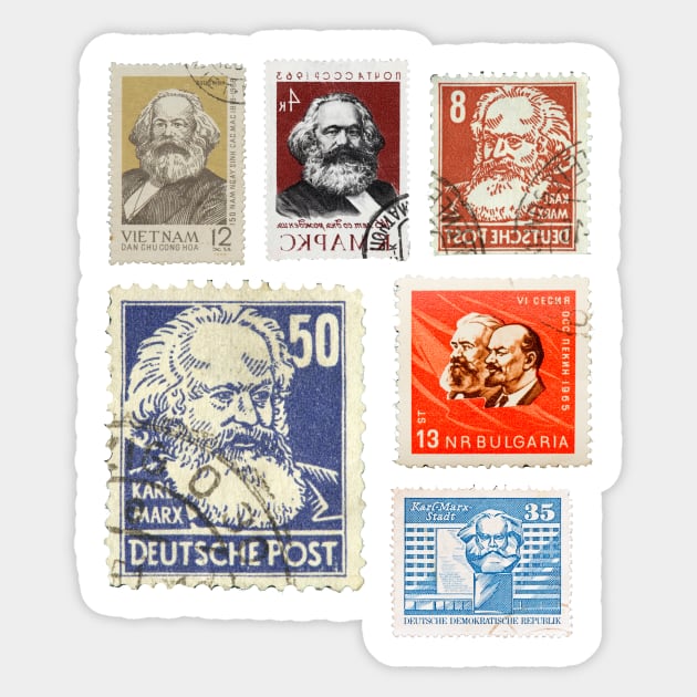 Soviet Post Stamps Lenin Sticker by soulfulprintss8